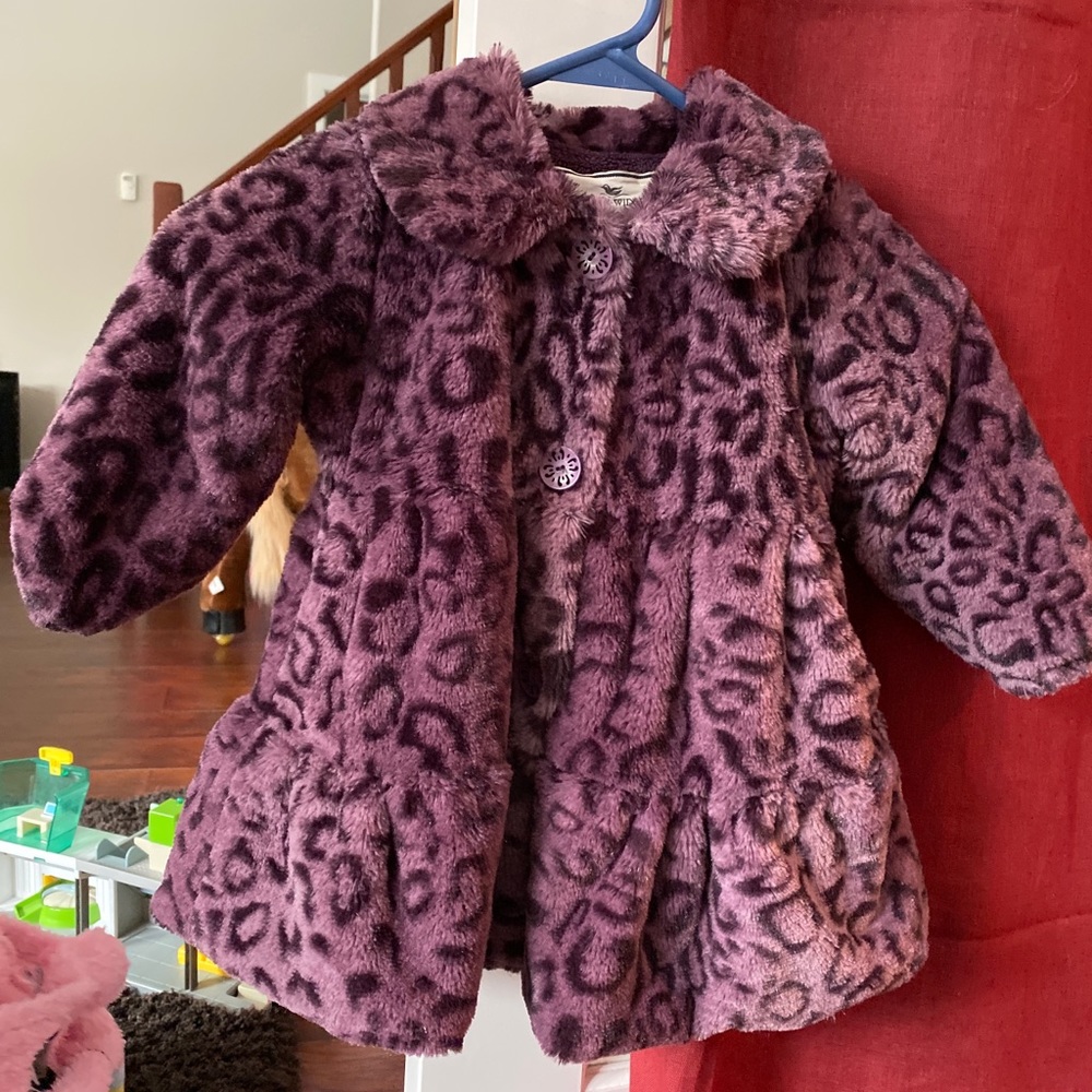 2T Faux Fur Swing Coat